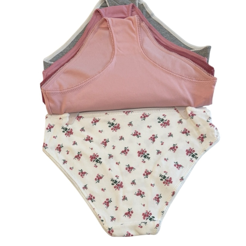 LAURA ASHLEY 5 Pack Panties Stretchy Ribbed Soft Comfy Lace Trim NWT Large - Picture 11 of 12
